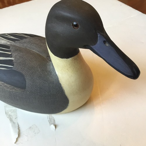 antique wooden duck decoys . pintails Illinois, By Heck Whittington