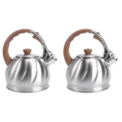 2 Pieces Stainless Steel Tea Kettle Buzzing Travel
