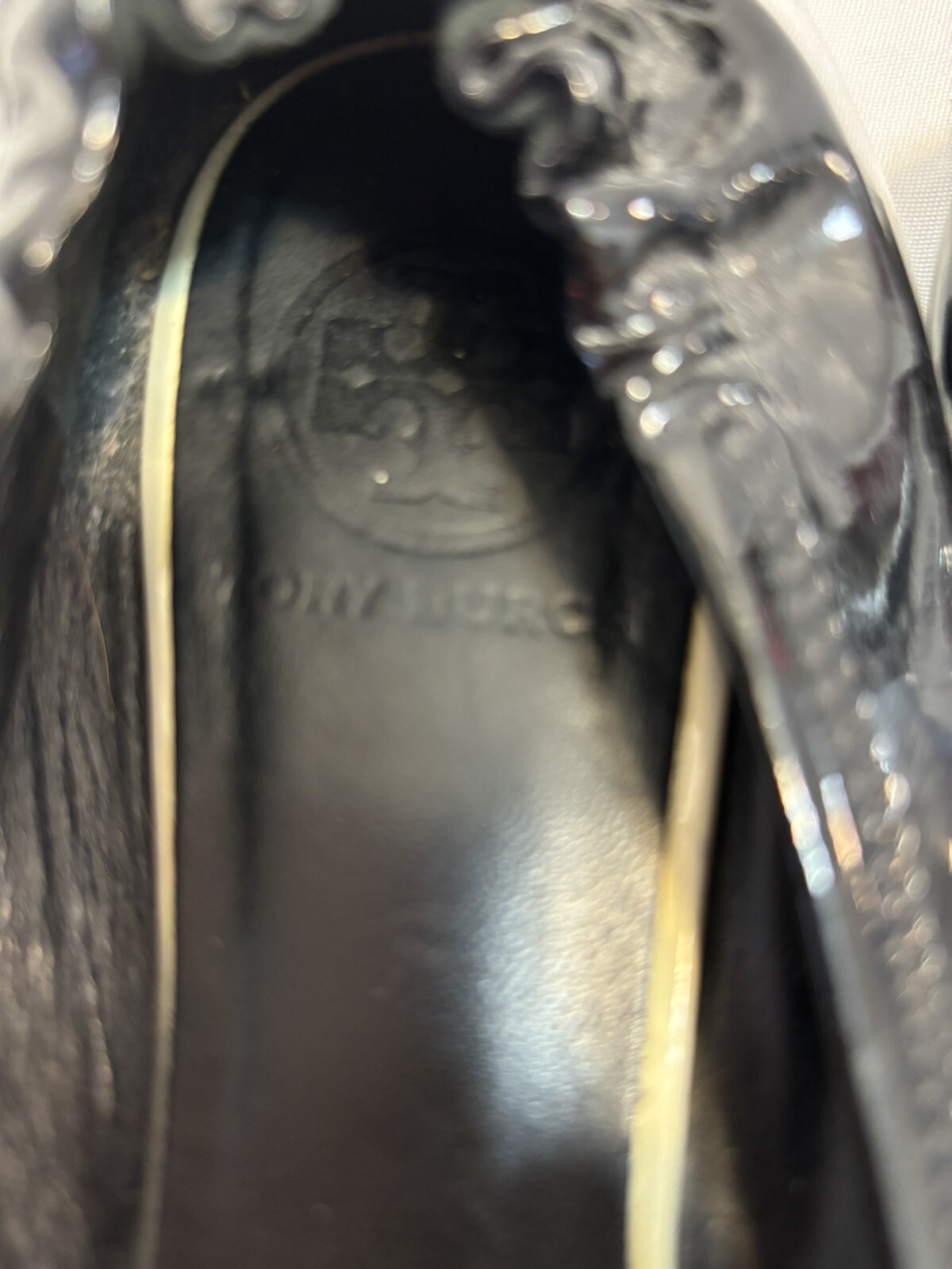 Tory Burch Black Leather Ballet Ivory Logo Flats Shoes Women’s Size 6 thumbnail 5