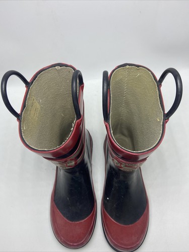 Red Fireman Boots Pre Owned 