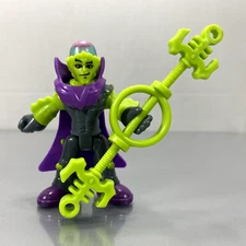 Imaginext Blind Bag Series 1 GREEN ALIEN figure w/purple cape & staff Complete!