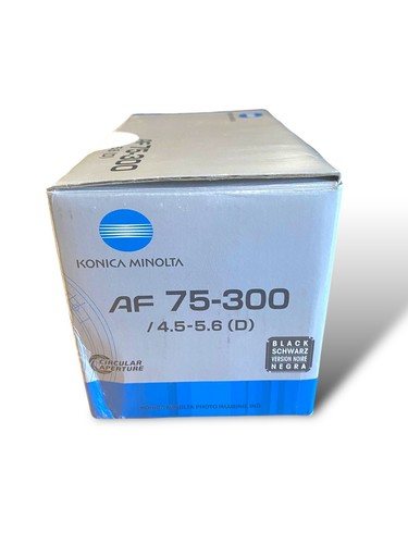 Konica Minolta Maxxum AF 75-300mm F4.5-5.6 Lens (D) Macro Black Alpha Mount Hood - Picture 11 of 14