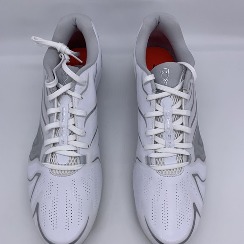 Under Armour Command MC Men's Lacrosse LAX Cleats White Size 13 3023385-100 - Picture 9 of 12