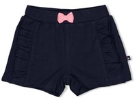 Bio Bw Jersey Shorts In Navy Mit KräUselkante & Schlupfbund Von Feetje Seaside