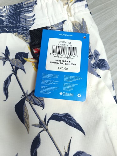 NWT Columbia XL Field Creek Cargo Shorts 8” Swim trunks Relax Hawaiian Tropical - Picture 6 of 8