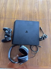 PS4 Slim 1TB Gaming Console Bundle with 1 Controller and Headphones