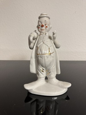 GILDE Porzellanfigur Clown mit Regenschirm  Handarbeit