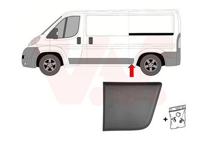 Van Wezel Zier-/Schutzleiste, Seitenwand 1651417 FüR CitroËN Opel Peugeot-image