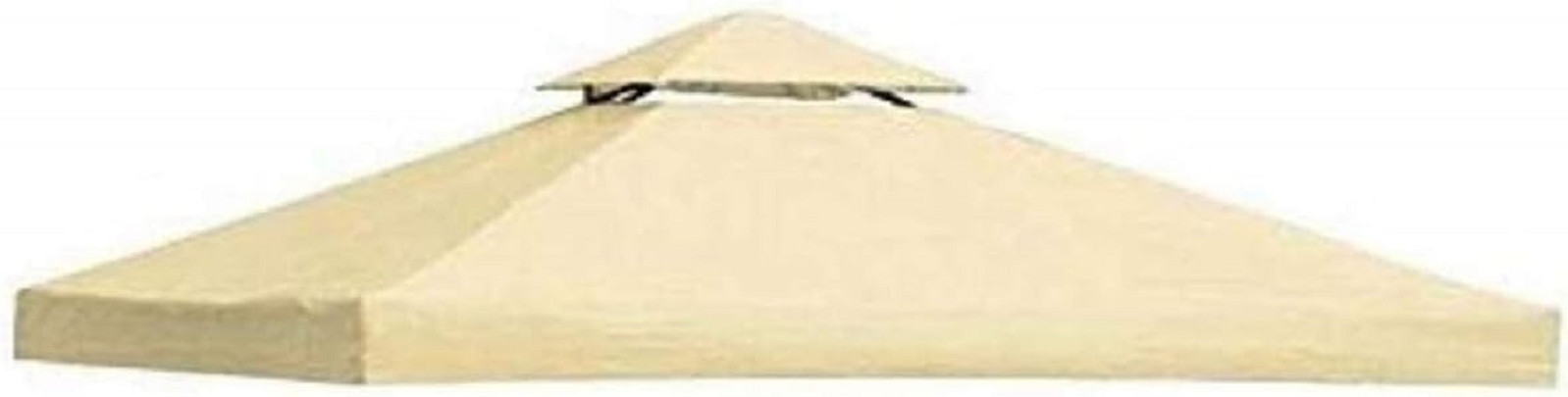 Top Telo Copertura per Gazebo di Ricambio 3x3mt con Airvent 180gr (Ecru)