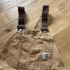 VTG Carhartt 100 Years Anniversary Double Knee Duck Canvas Overall Bibs 36x32