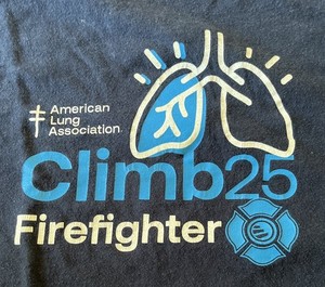2025 Boston Firefighters American Lung Association Firefighter Climb Large Shirt