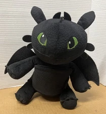 TOOTHLESS Zoobies How To Train Your Dragon 12” Plush W/Book Very Good & Clean B3
