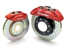 Red Brembo 6 Piston Front And Rear Brake Upgrade For 2025-2026 Sierra Yukon
