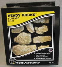 WOODLAND SCENICS READY ROCKS All Scales train scenery C1140 NEW Plaster casti