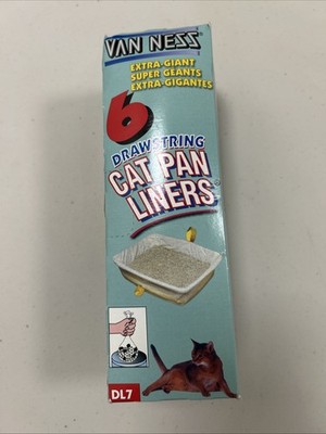 Van Ness Cat Pan Liners Extra Giant 6 ct NEW