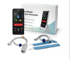 Pulse Oximeter Handheld Fingertip SpO2 PR Heart Rate Finger Blood Oxygen Monitor