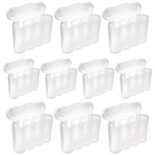 Ten 10 EBC Battery AA AAA Clear Plastic Battery Storage Case Holder Box USA Ship