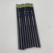 Lot of 10 Dixon Ticonderoga Black 2 HB Pencils Unsharpened