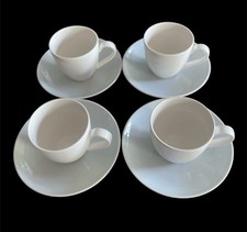 4 Villeroy Boch City Life Blue Espresso Demitasse Cup/Saucer Metro. Collection