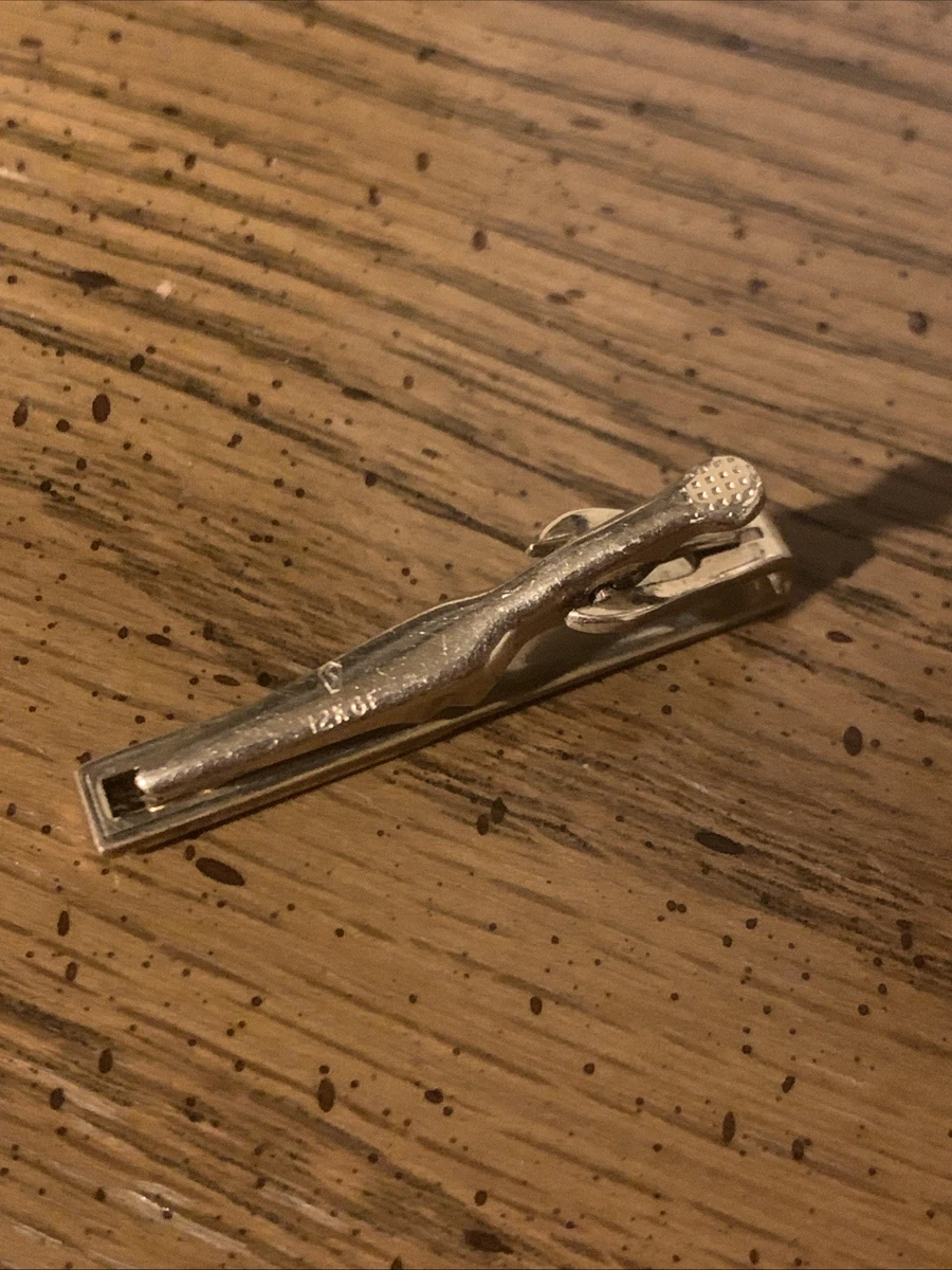 Pince De Cravate Vintage - Ton Or Et Rose - Réf. 102516 - État Très Très Bon