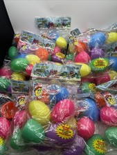 Eggsville, USA Toy Eggs Vintage 90 Jumbo Made In USA Bleyer Industries 15 Lot