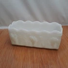 Anchor Hocking Fire King MILK GLASS Grapes & Vines Rectangular Bowl Planter