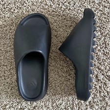adidas Yeezy Slide Black Men's Slide Sandals US Size 10 Rubber Comfort