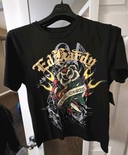 Ed Hardy Wing Skull Boxy Tee NEW Size Medium