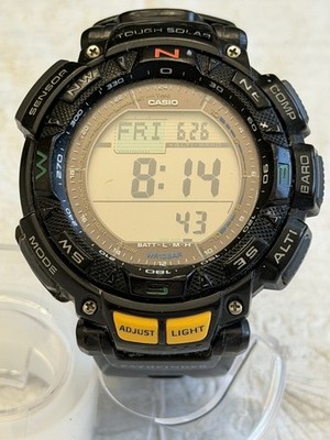Casio Pathfinder PAG-240 Tough Solar Triple Sensor Watch - For Parts or Repair