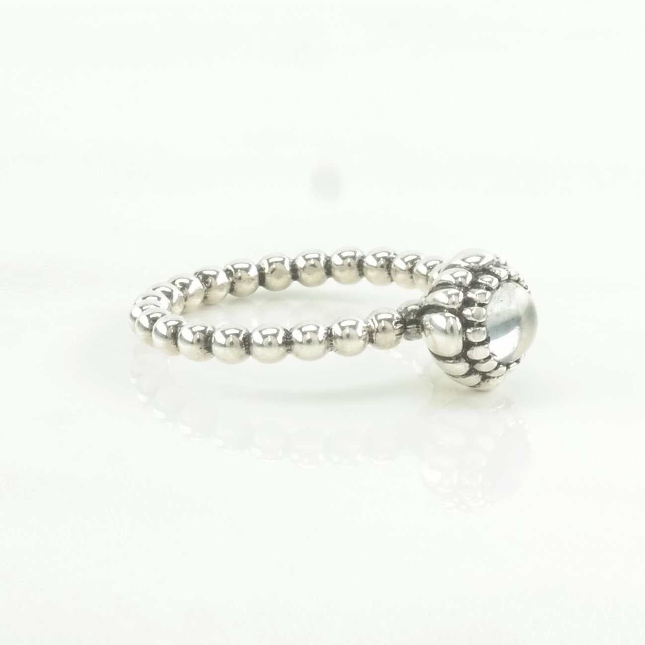 Pandora Quartz Stackable Sterling Silver Ring  Si… - image 4
