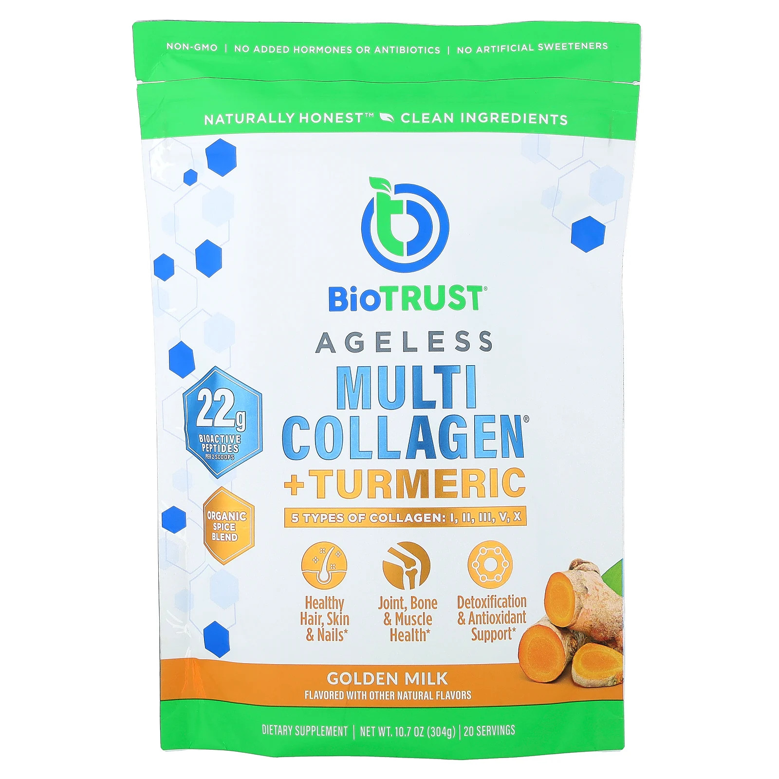 Мультиколлаген Ageless куркума Золотистое молоко 107 унции 304 г 7690₽