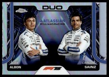 Alex Albon Carlos Sainz Refractor ATLASSIAN #172 2025 Topps Chrome F1