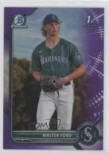 2022 Bowman Draft Chrome Purple Refractor /250 Walter Ford #BDC-187