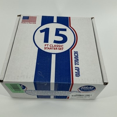 Blu Track Classic 15 Ft Starter Set - 2 Lane wide Flexible Hot Wheels Track