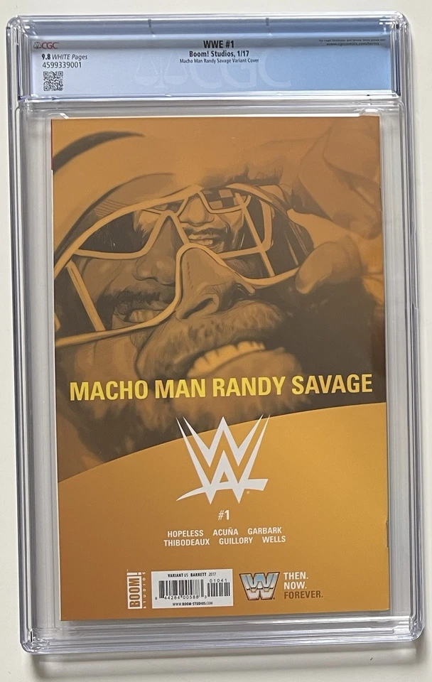 WWE #1 CGC 9.8 Macho Man Randy Savage Barrett 1:100 Variant 2017 - Image 3 of 3