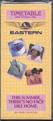 ***1986 Eastern Airlines System Timetable - July 2, 1986***