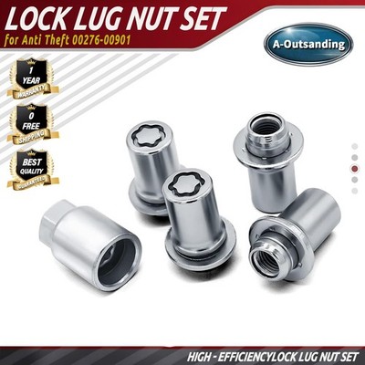 For Toyota And Lexus Alloy Wheel Lock Lug Nut Set for Anti Theft 00276-00901