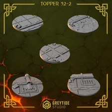 Anvil Wardens Toppers 32mm v2 Greytide 