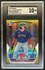 2023 Bowman Roman Anthony Chrome Gold Refractor 1st Prospect #/50 Red Sox SGC 10