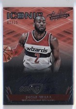 2015-16 Panini Absolute Iconic Auto 1/25 John Wall #IA-JW Auto 0c3