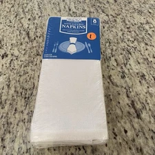 Daily Chef food service napkins white 8 count new in package 20 X 20