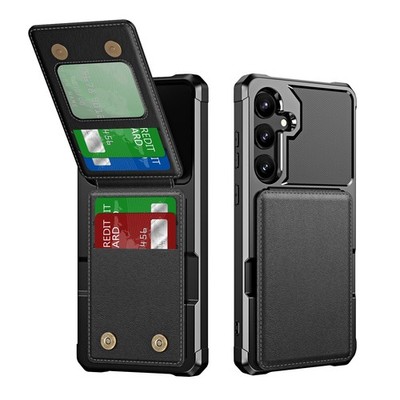 For Samsung A17 A16 5G A36 A54 Shockproof PU Leather Wallet Card Stand Hard Case