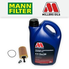Audi A3 8P 1.9 TDI 2003-2009 Service Kit - Oil Filter + Sump Plug + C3 Oil