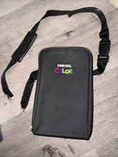 VTG Licensed Nintendo Gameboy Color Travel Case Black w/ Shoulder Strap Broken 