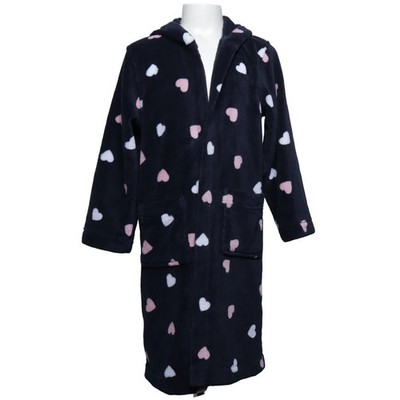 H&M, Bademantel, Größe: 122/128, Blau/Pink/Weiß, Polyester, Gepunktet #tHM