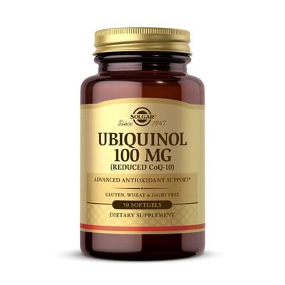 Ubiquinol 100 mg 50 Softgels Advanced Antioxidant Support Reduced Coenzyme Q10
