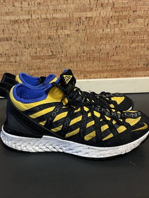 Nike ACG React Terra Gobe Yellow Black Blue  Sneakers Women 8 BV6344-700