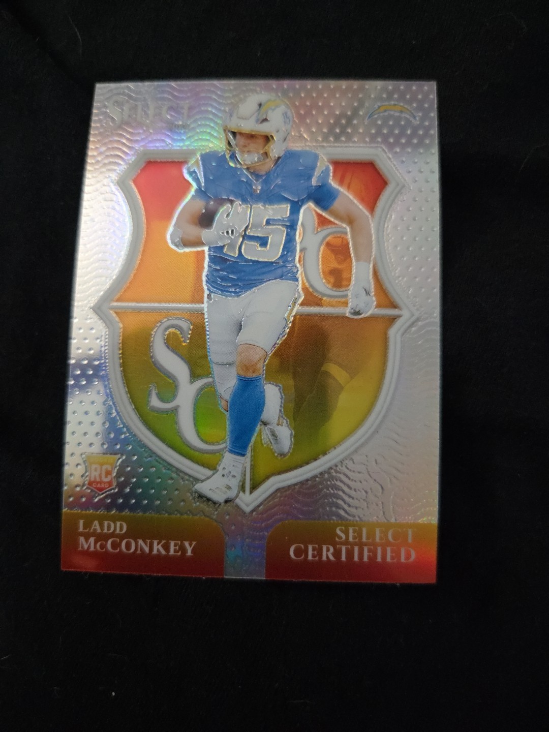 2024 Panini Select - Select Certified Rookies Ladd McConkey #16 Silver Prizm