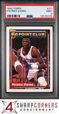 1992 TOPPS #211 PATRICK EWING KNICKS HOF PSA 9