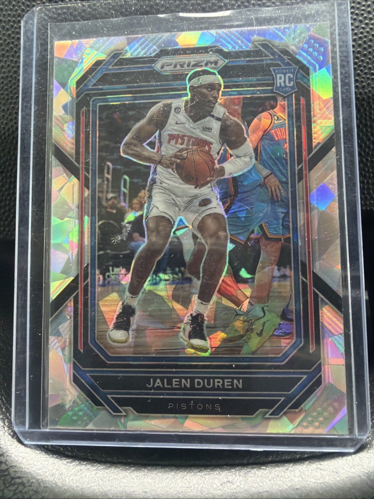 JALEN DUREN 2022-23 Panini PRIZM SILVER CRACKED ICE ROOKIE # 239